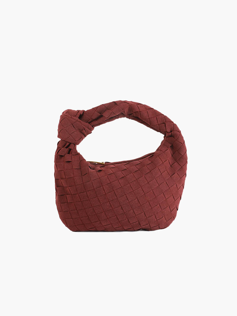 Woven Bag mini suede